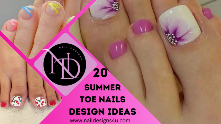 Summer toe nails design