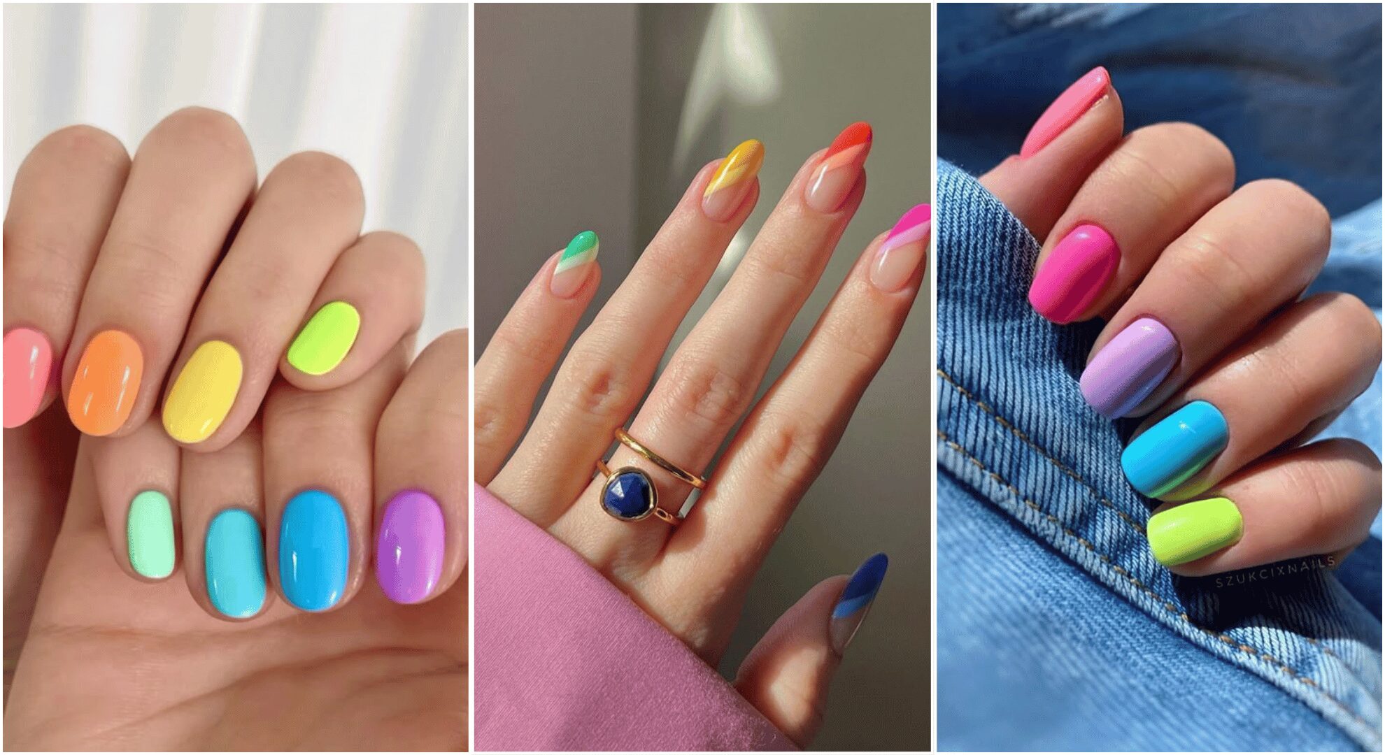 Elevate Your Nail Designs 140 rainbow nails design
