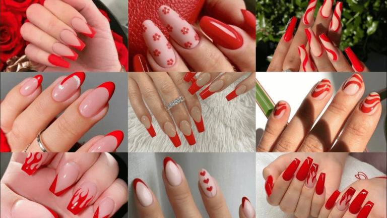 Cherry Red Nails Inspo For A Chic Winter Look 11 red nails inspo
