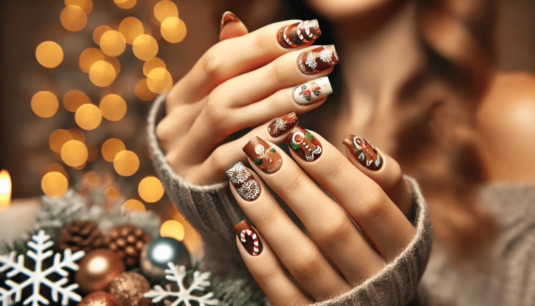 Gingerbread Nails