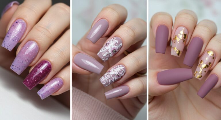 Mauve Nail Designs