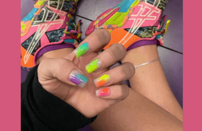 35+ Pink Summer Nails ideas for Trendy style in 2025 10 Vibrant neon yellow and pink nail designs for stylish pink summer nails.