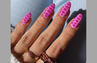 35+ Pink Summer Nails ideas for Trendy style in 2025 14 Stylish pink summer nails with trendy croc design for a chic look