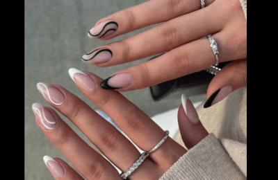 40+ Insanely Cool Black and White Nails Design to Try 16 Black and White Nails