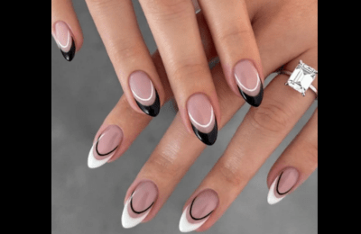 40+ Insanely Cool Black and White Nails Design to Try 5 Black and White Nails
