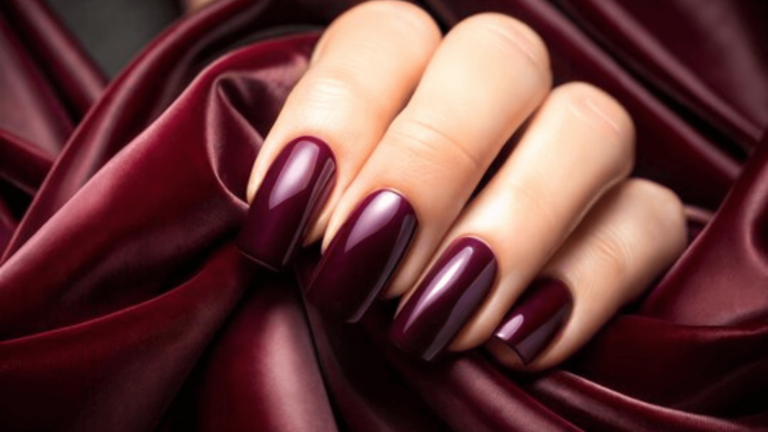 Burgundy Nails