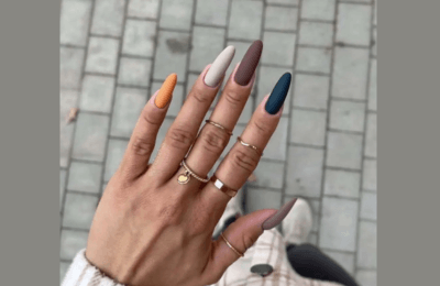 Fall matt color nails