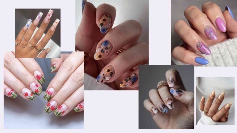 spring flower nail designs Banner