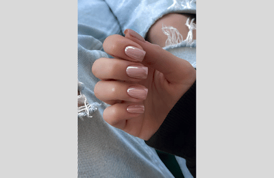 Pink Chrome Effect Nail Designs