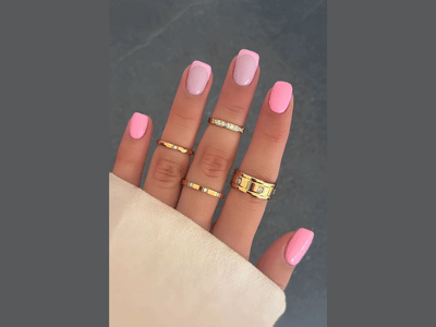 50 Stunning Short Spring Nail Designs Trending in 2025 11 Timeless short spring nails in pink, perfect for 2025