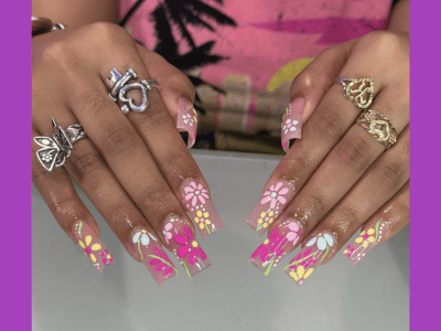 Floral nail designs, May nail ideas with feminine nail art