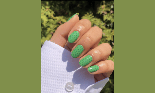 25 Must Try Polka Dot Nail Designs for a Stylish Look 20 Stylish mint green polka dot nails for a trendy, fresh appearance