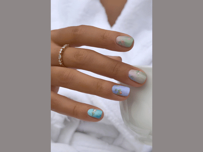 50 Stunning Short Spring Nail Designs Trending in 2025 45 Eye catching watercolor flower nails ideas