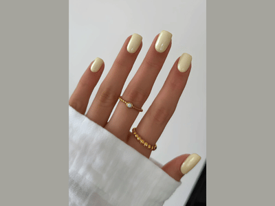 50 Stunning Short Spring Nail Designs Trending in 2025 47 Butter yellow nails ideas