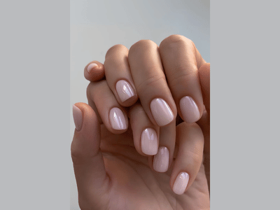 50 Stunning Short Spring Nail Designs Trending in 2025 7 Short spring nails with soap nail design, soft colors and matte finish.