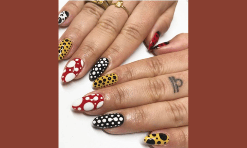 25 Must Try Polka Dot Nail Designs for a Stylish Look 8 Polka dot nail art with optical illusions for a playful and intriguing look