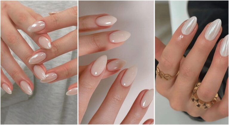 21 Stunning Milky White Nails Design to Try This Season 28 Milky White Nails designs