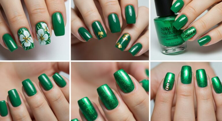 24 Green Summer Nail Ideas to Try in 2025 18 Green Nail Ideas