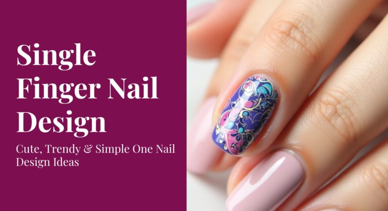 Single Finger Nail Design