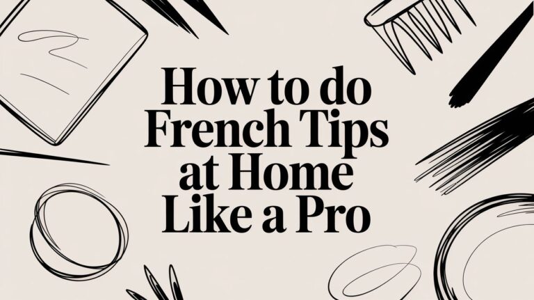 How to Do French Tips at Home Like a Pro