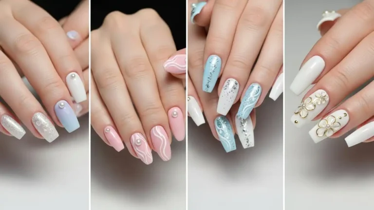 white nail designs